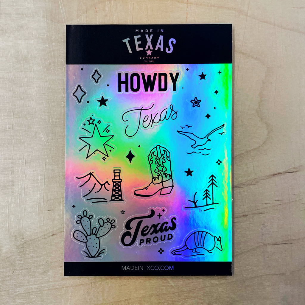 Holographic Texas Sticker Set - Western Set
