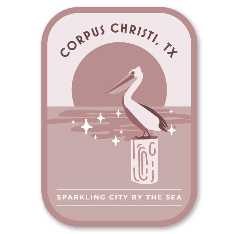 Pelican Decal/Sticker Made in Corpus Christi