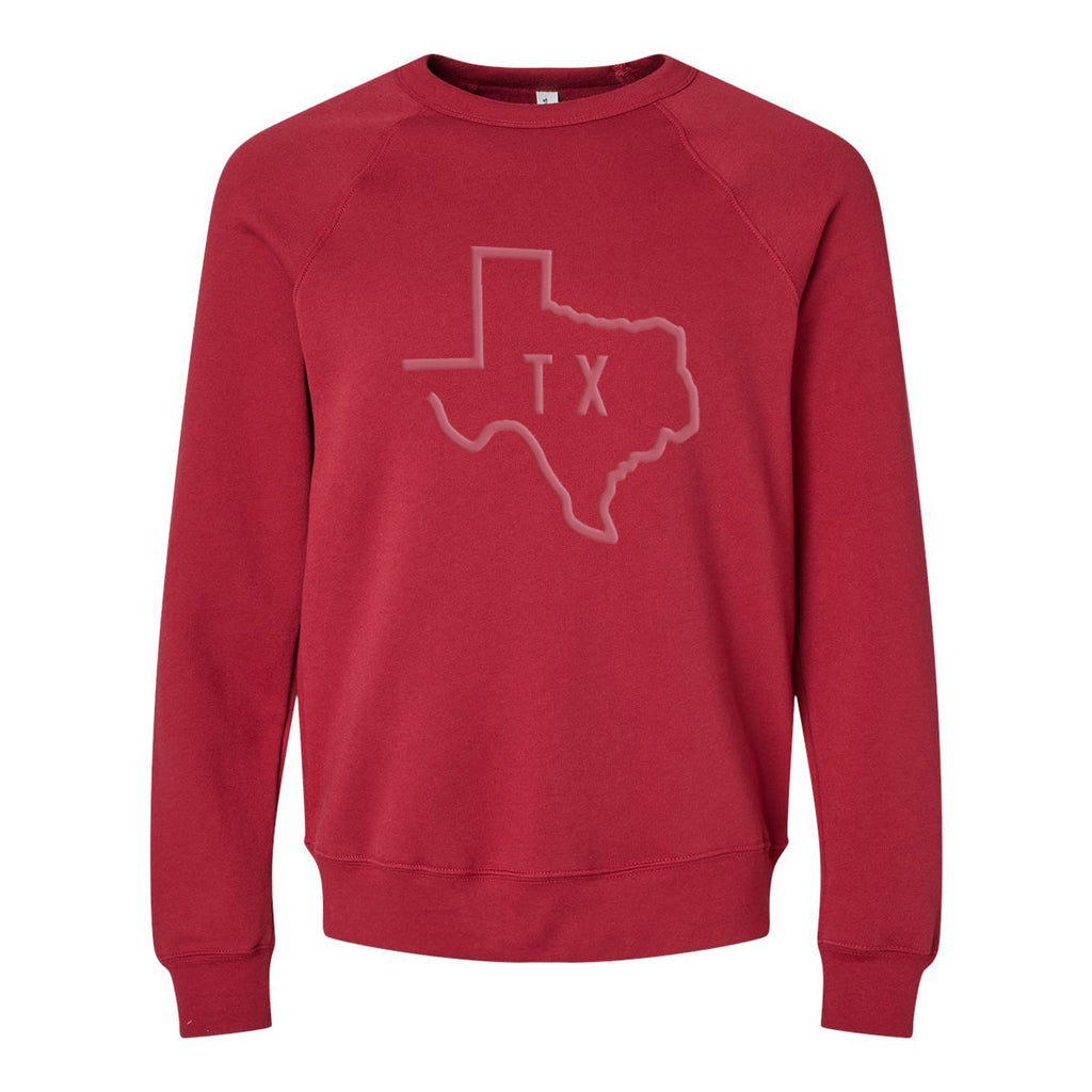 Texas State Puff Print Luxe Sweatshirt