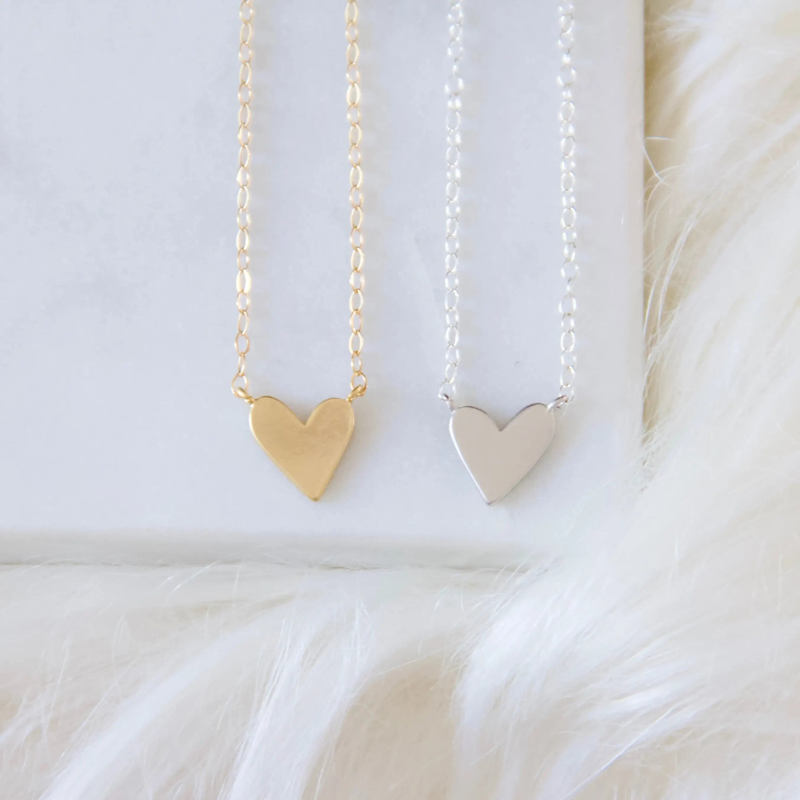 Heart Necklace: Gold Filled / 17"