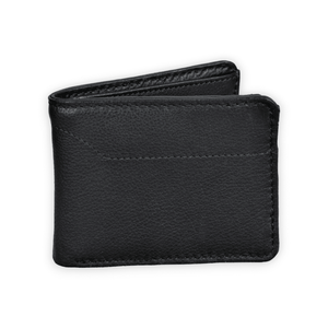 Denali Leather Bifold Leather Wallet Mens Leather Wallet: Black