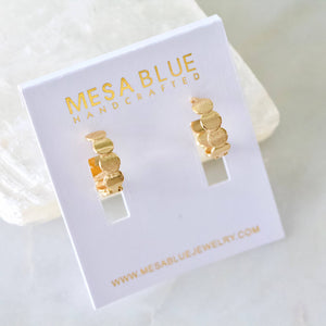 Full Moon Huggie Hoop Earrings