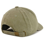 Number 67 Gold Thread Embroidered Pigment Dyed Baseball Cap
