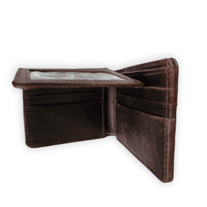 Denali Leather Bifold Leather Wallet Mens Leather Wallet: Black