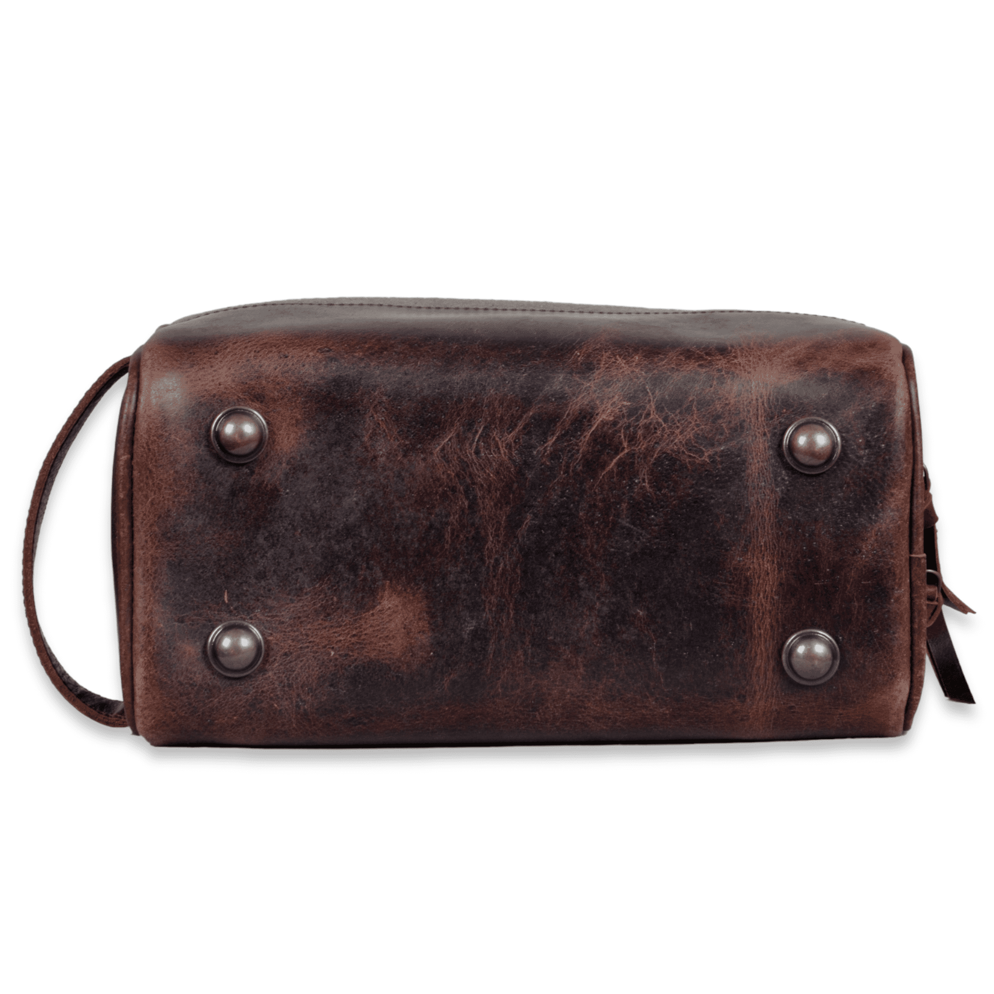 The Canvas/Leather Drifter Large Toiletry Bag: Army Green