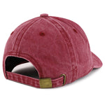 Number 67 Gold Thread Embroidered Pigment Dyed Baseball Cap