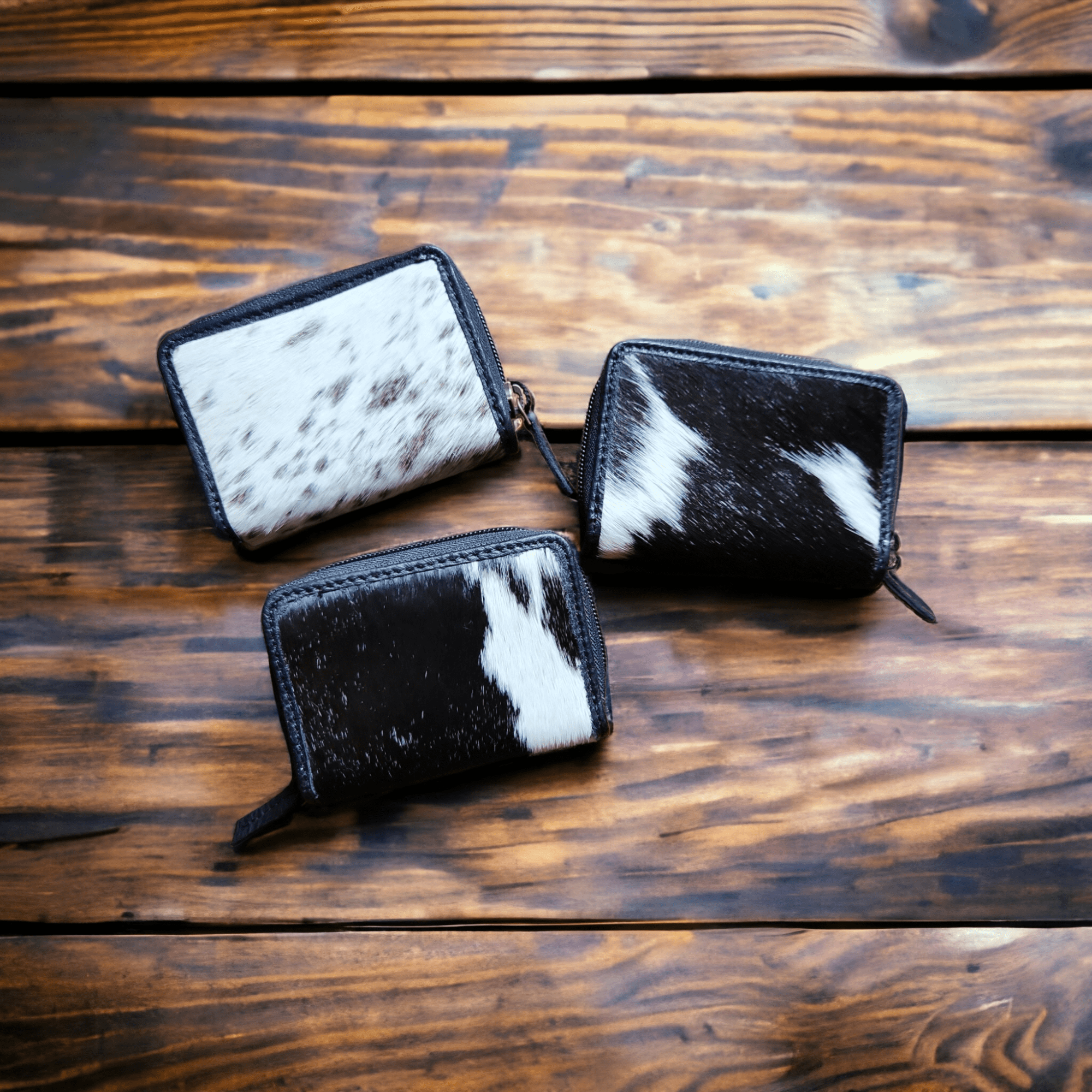 Cowhide Credit Card Wallet Cowhide Wallet Small Leather Highlands Wallet: Black Leather No Cowhide Wallet