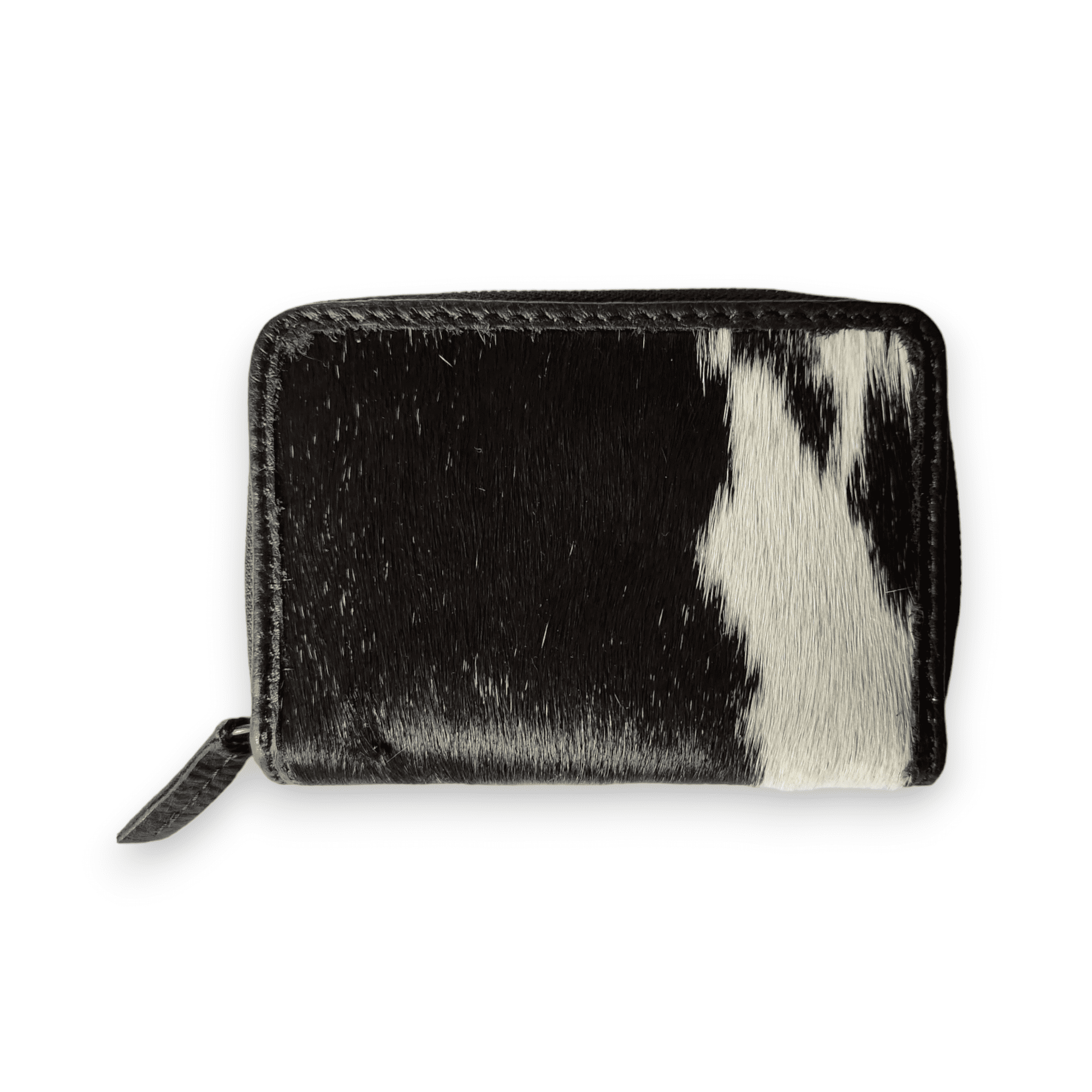 Cowhide Credit Card Wallet Cowhide Wallet Small Leather Highlands Wallet: Vintage Brown Leather Cowhide Wallet