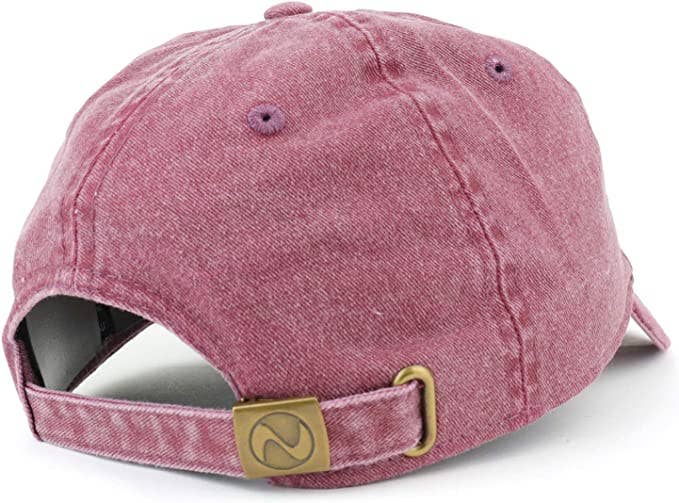 Texas State Map Embroidered Washed Cotton Adjustable Cap: Orange