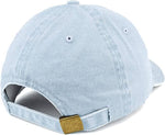 Texas State Map Embroidered Washed Cotton Adjustable Cap: Orange