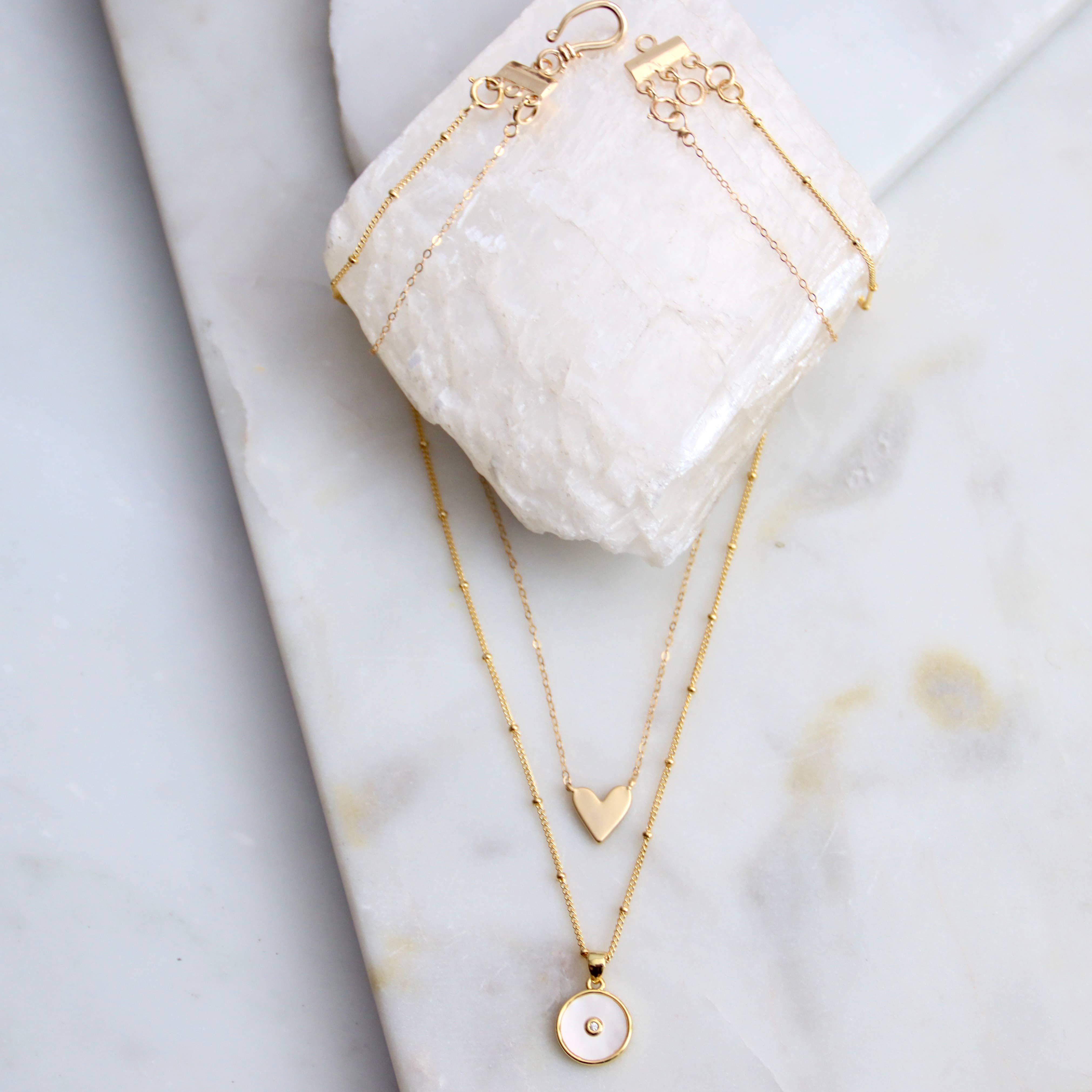 Heart Necklace: Sterling Silver / 17"