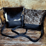 Genuine Cowhide Crossbody Bag Black Highlands Purse