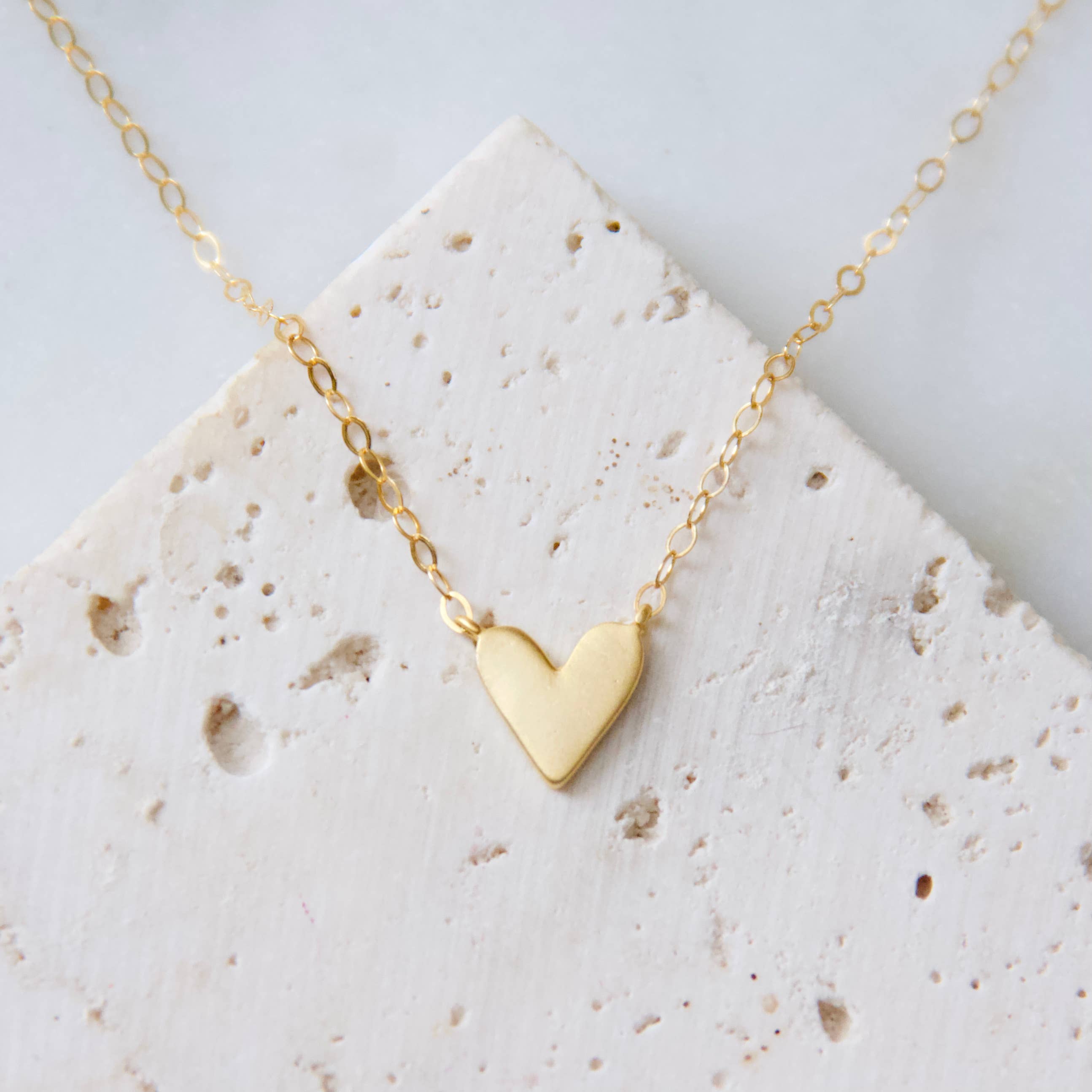Heart Necklace: Sterling Silver / 17"