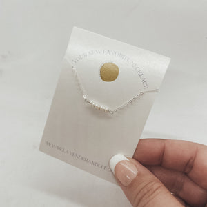Mini White Pearls Necklace