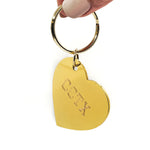 CCTX Brass Heart Keychain