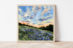 Bluebonnet Season Fine Art Print: 6x6"