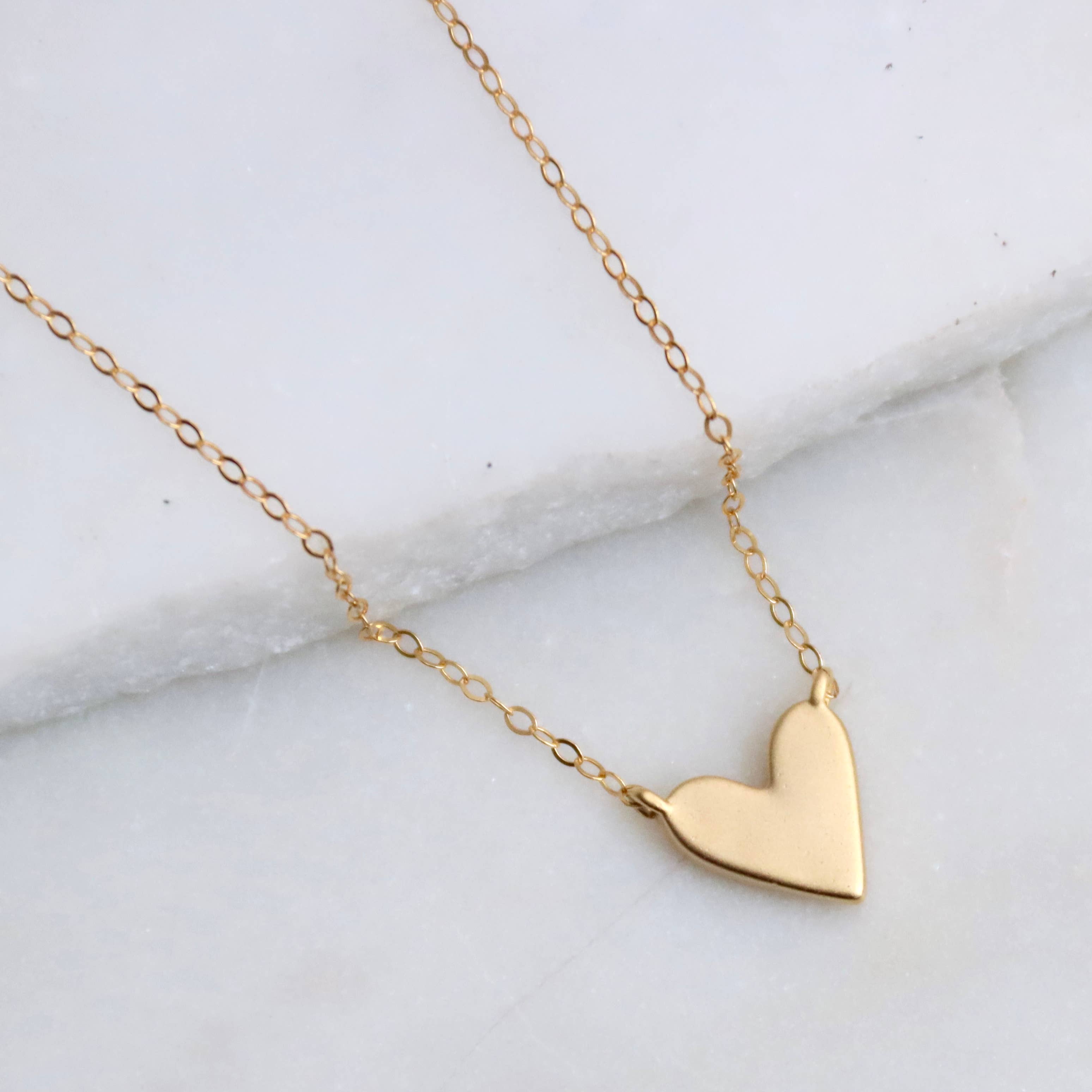 Heart Necklace: Sterling Silver / 17"