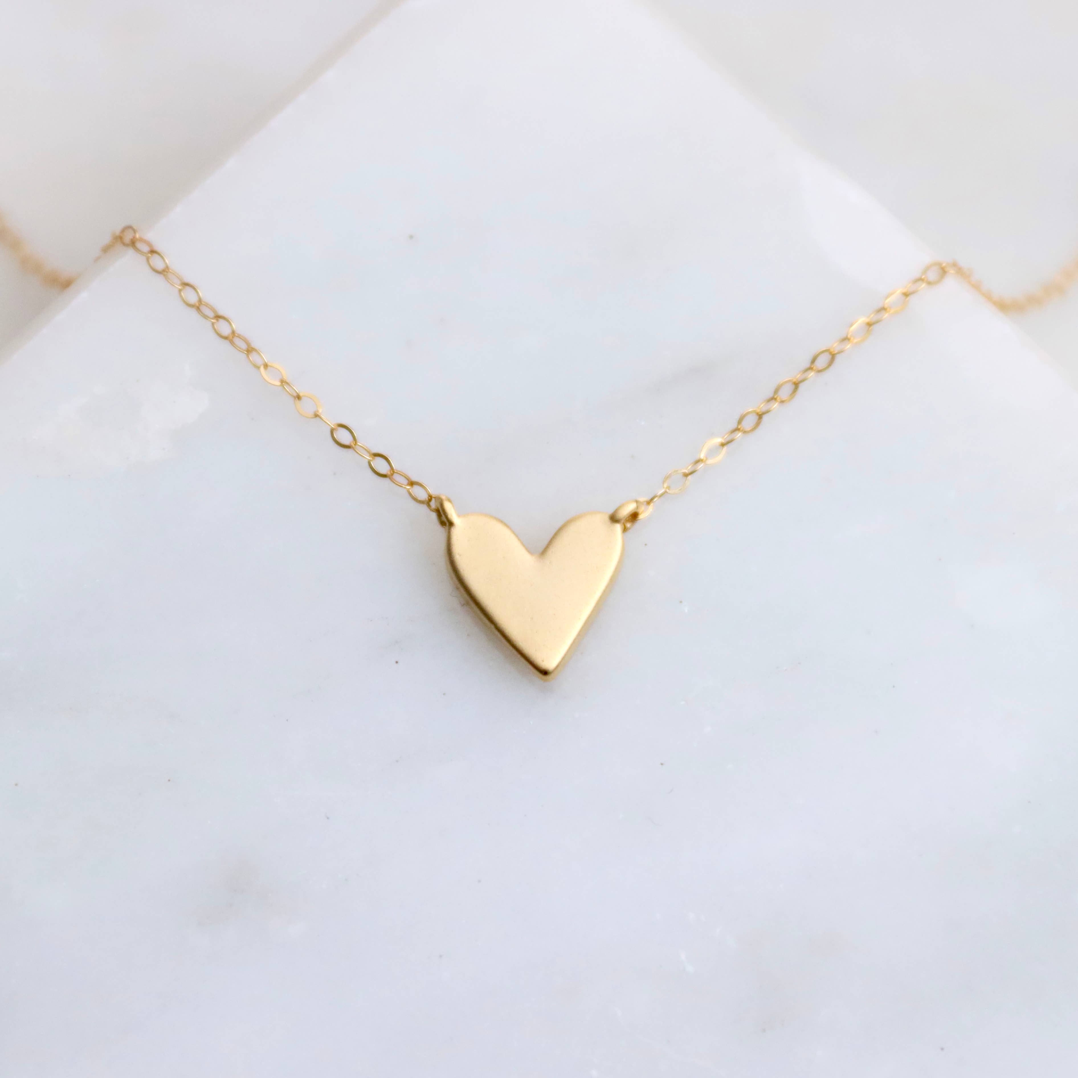 Heart Necklace: Sterling Silver / 17"