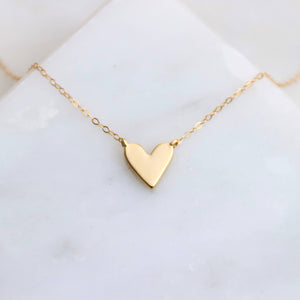 Heart Necklace: Sterling Silver / 17"