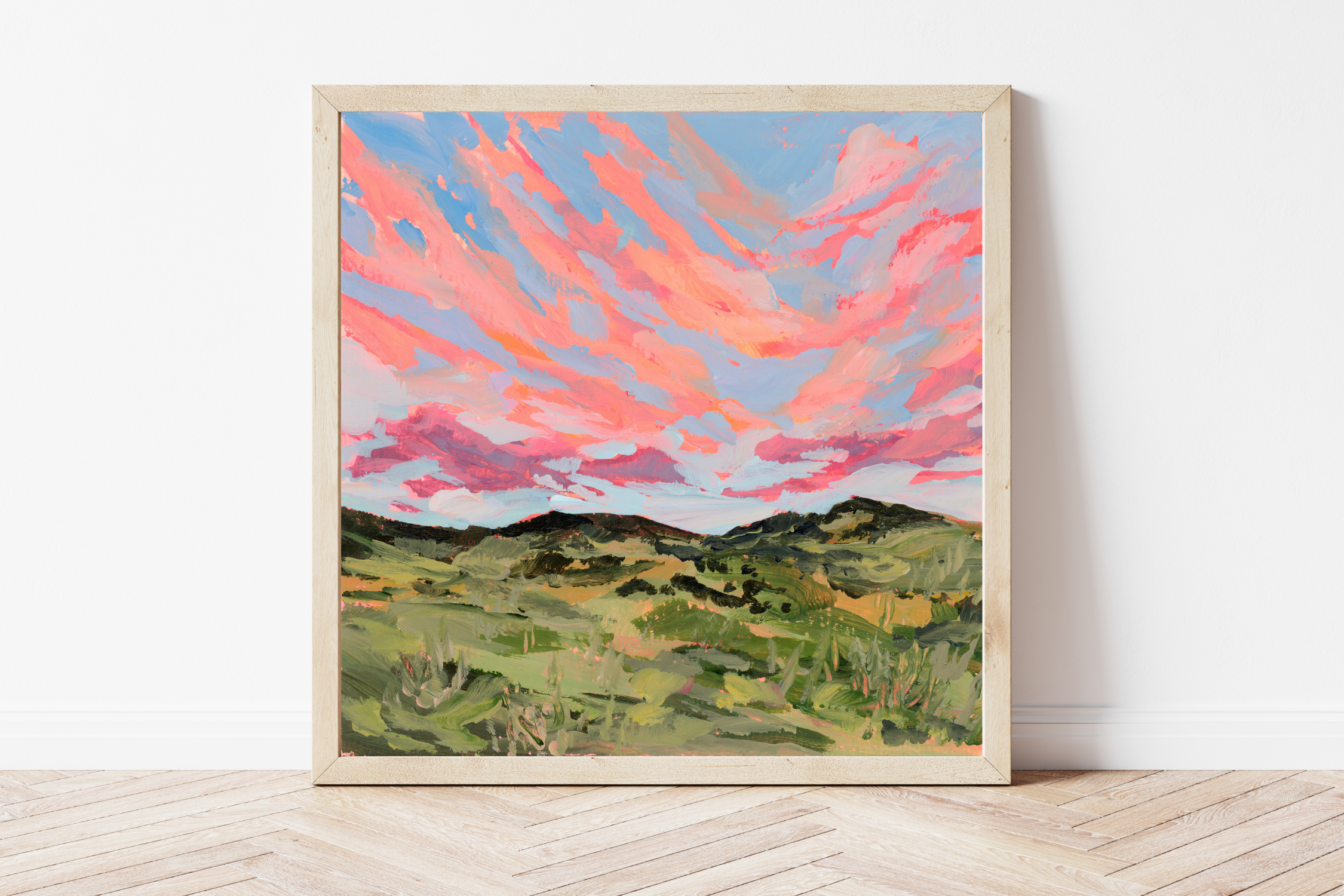 Nebraska Sunset Fine Art Print: 6x6"