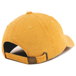 Number 67 Gold Thread Embroidered Pigment Dyed Baseball Cap