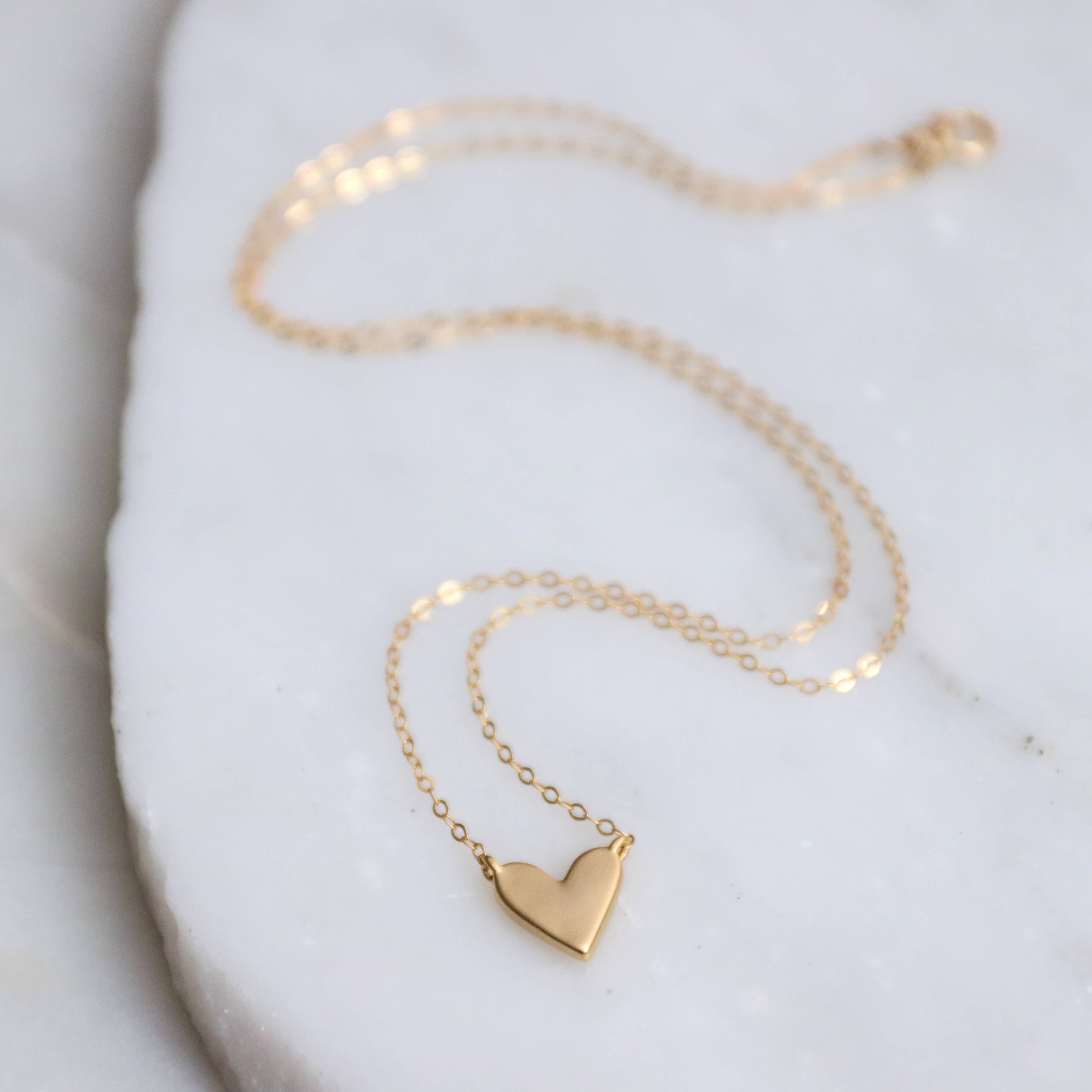 Heart Necklace: Sterling Silver / 17"