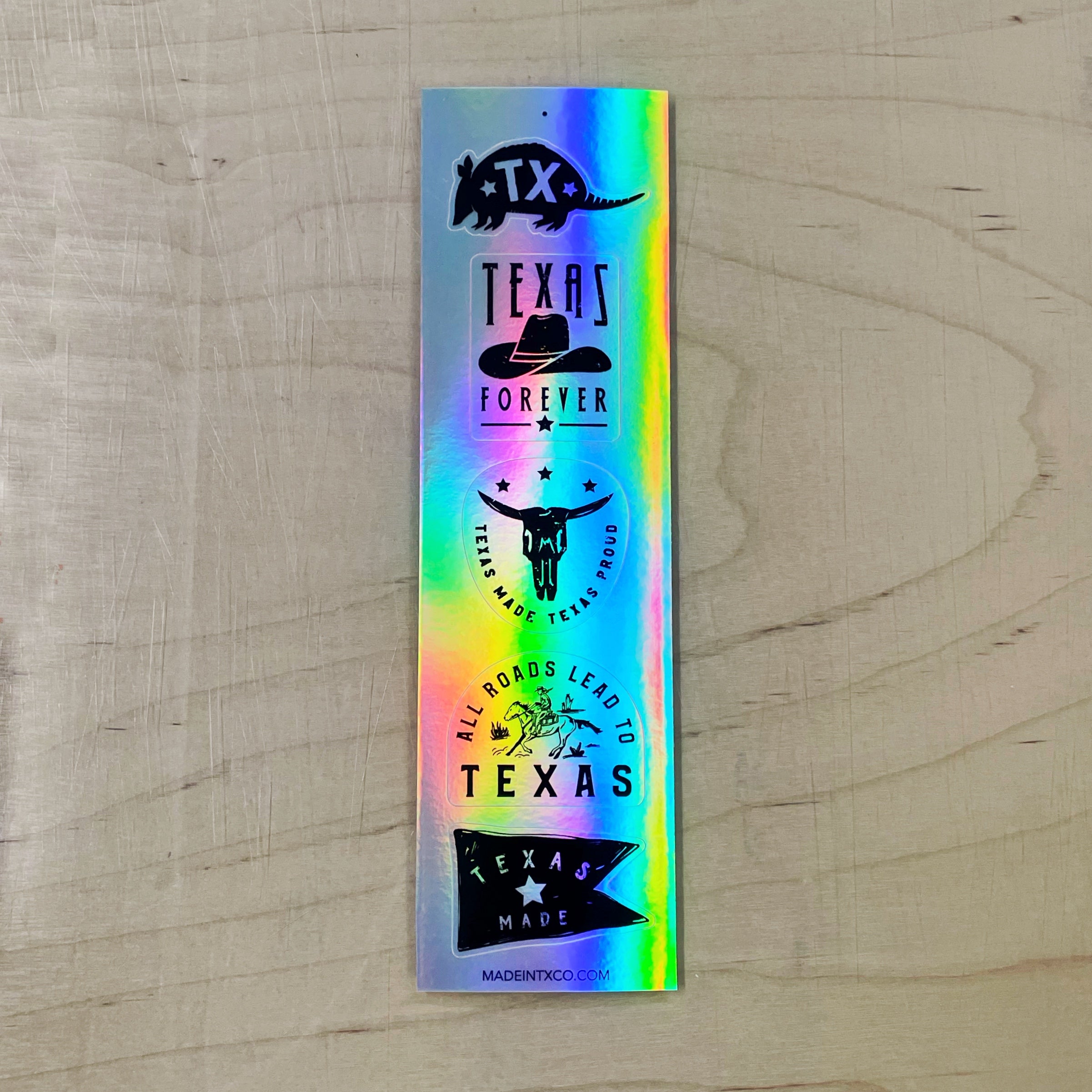 Holographic Texas Sticker Set - 5 Decals