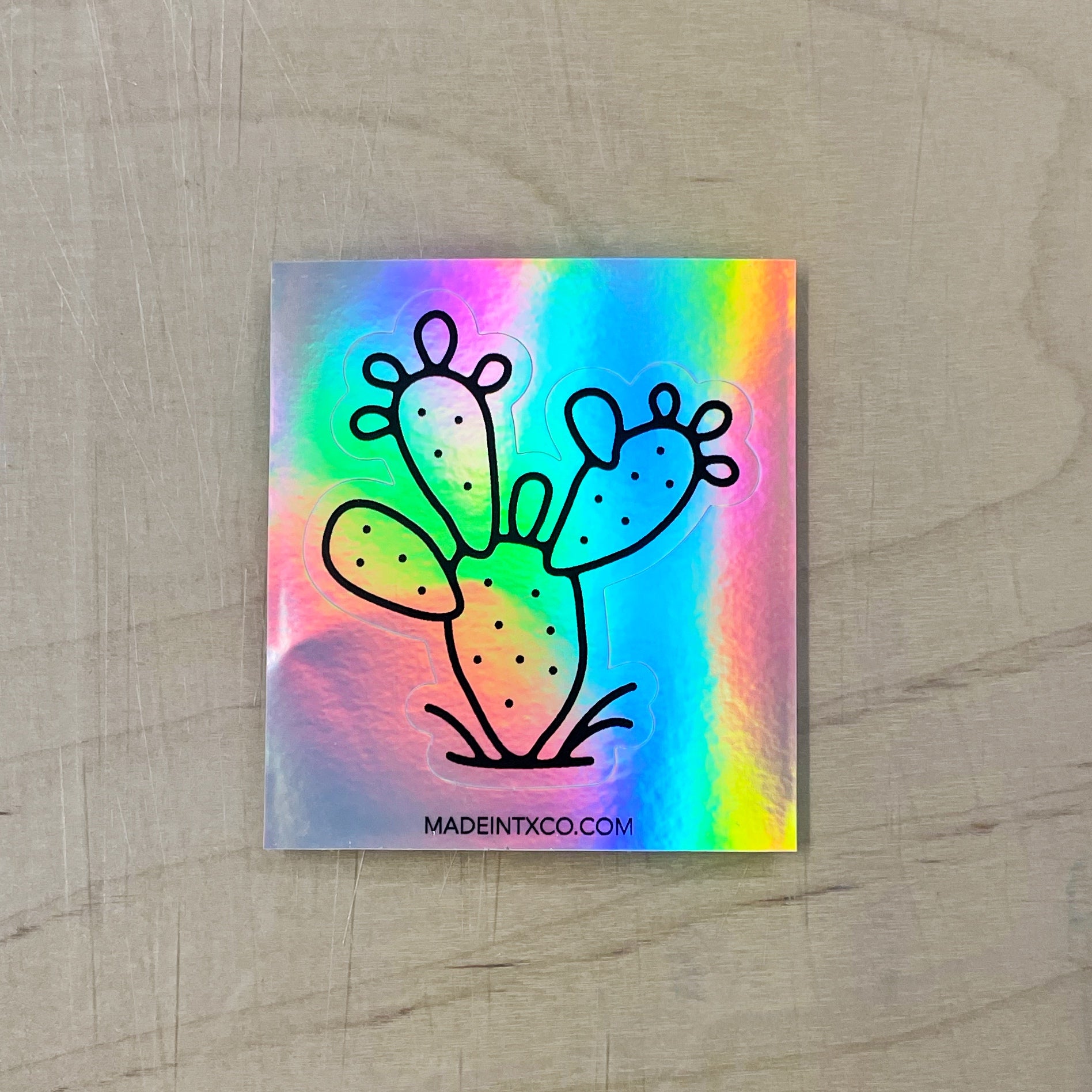 Holographic Decal - Cactus
