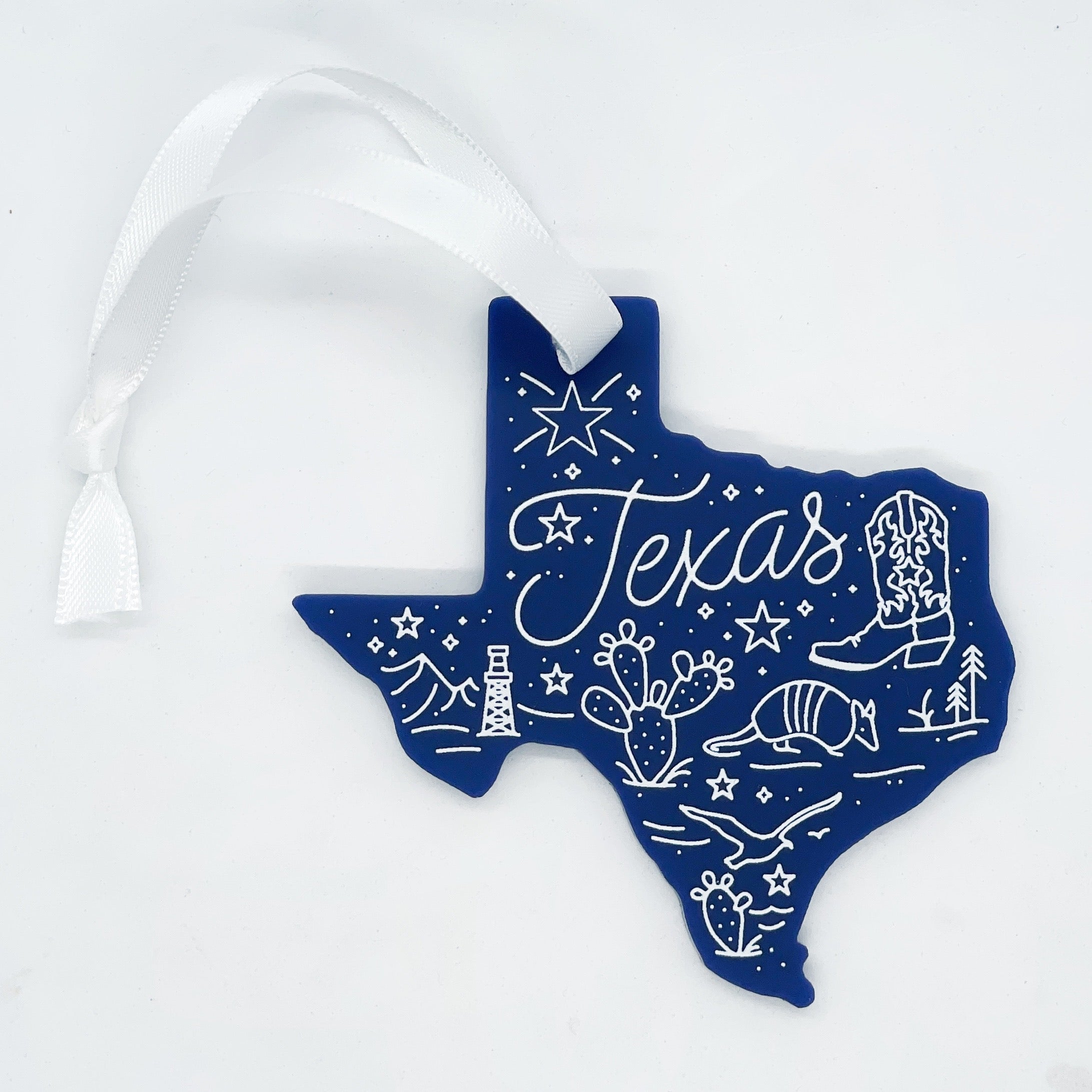 Around Texas Acrylic Ornament