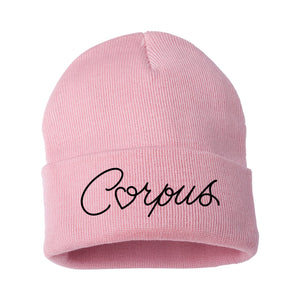 Corpus Heart Embroidered Beanie