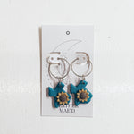 Texas Sunflower Clay Earrings