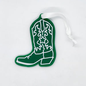 Western Boot Acrylic Ornament