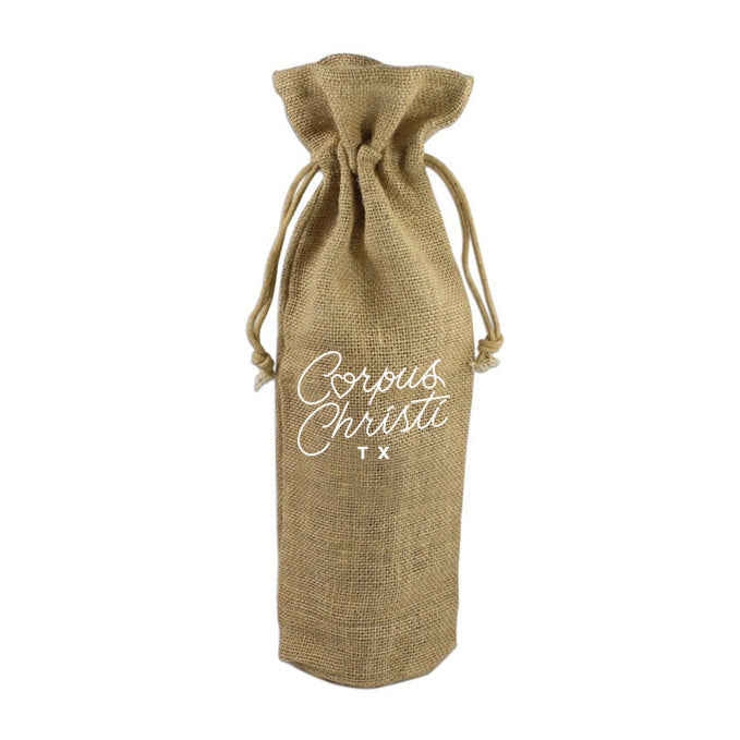 Jute Corpus Christi Wine Bags