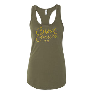 Corpus Christi Heart Tank - Racerback