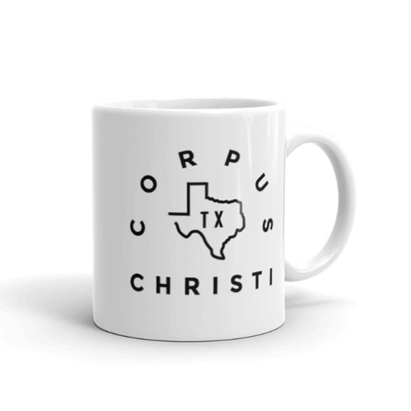 Corpus Christi Arch Text State Mug