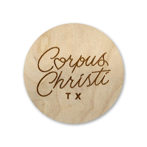Wooden Magnet - Corpus Christi Heart