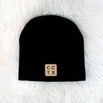 CCTX Leather Patch Beanie