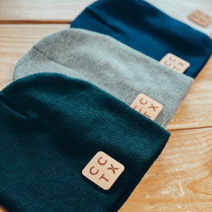 CCTX Leather Patch Beanie