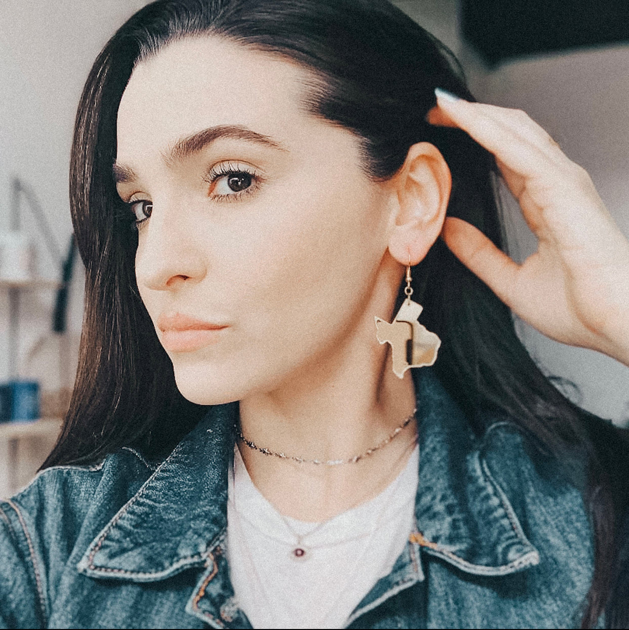 Mirrored Texas Earrings