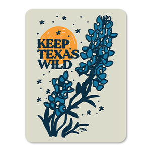 Keep Texas Wild Bluebonnet Decal