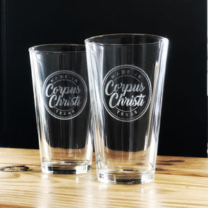 Corpus Christi Pint Glasses
