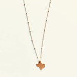 Texas Girl Leather Necklace