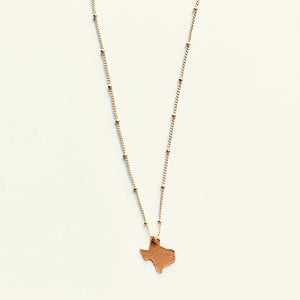 Texas Girl Leather Necklace