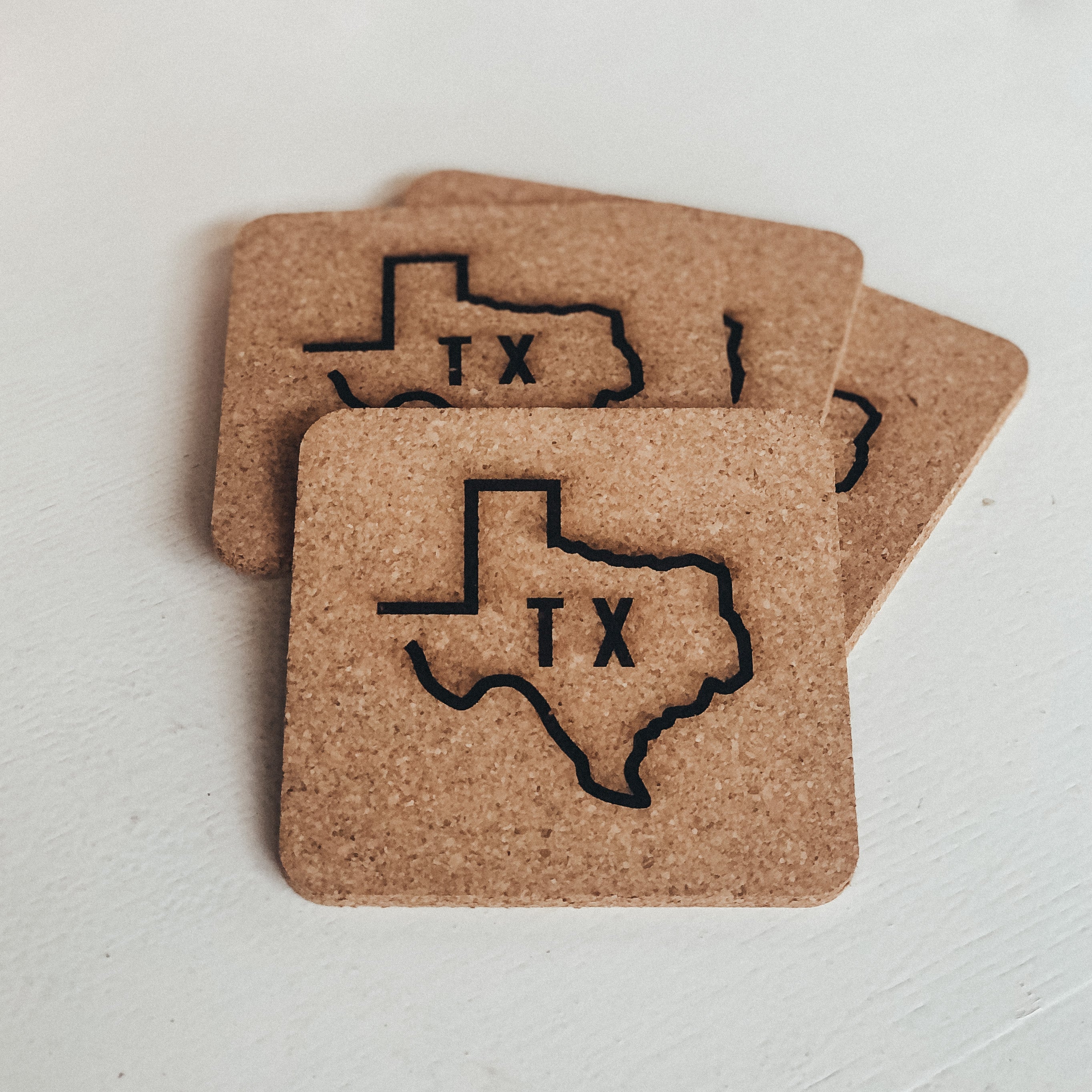 TX State Coaster Set
