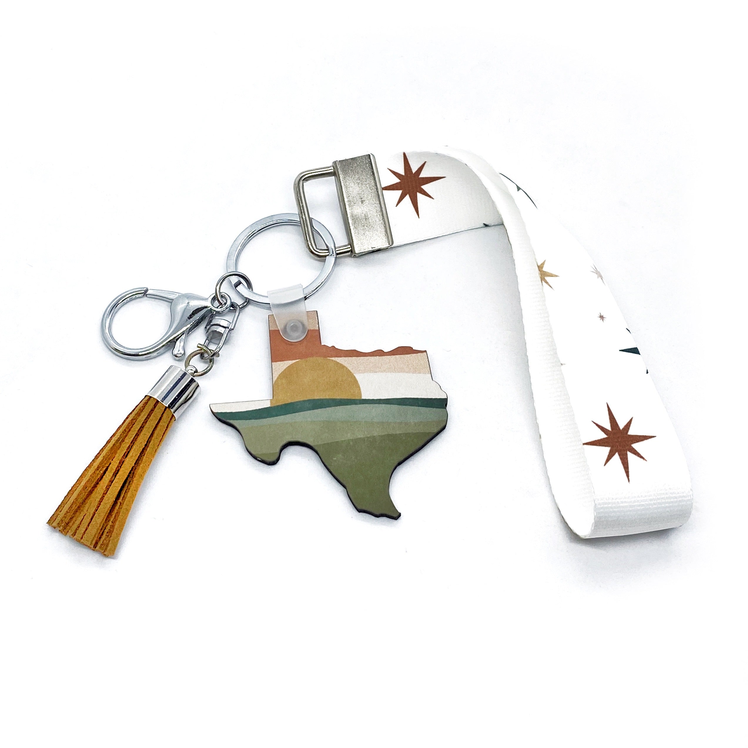 Texas Keychain Wristlet