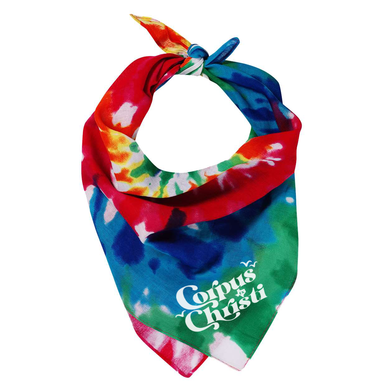 Rainbow Tie Dye Bandana