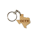Wooden Texas Keychain