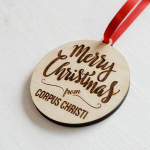 Corpus Christi Wooden Ornaments