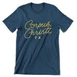 Corpus Christi Heart T-Shirt - Metallic Gold
