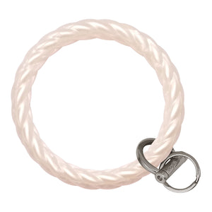 Townshine Silicone Leather Bangle Key Ring Wrist Keychain Bracelet